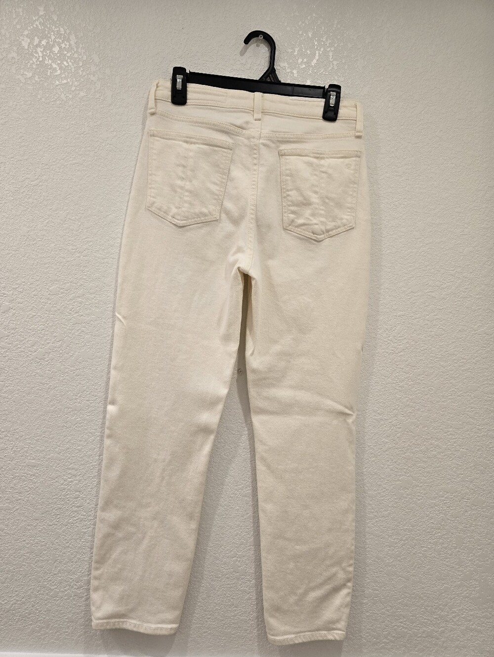 RAG & BONE Nina High-Rise Ankle Cigarette Jeans In Ecru 28 - Picture 4 of 9